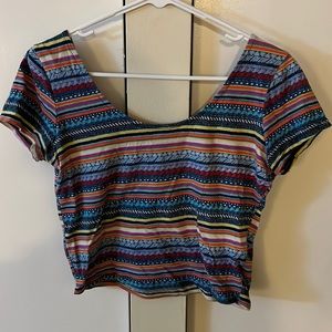 Delia’s multi-colored crop top
